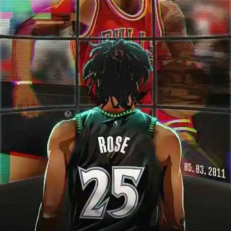 德里克罗斯的简笔画