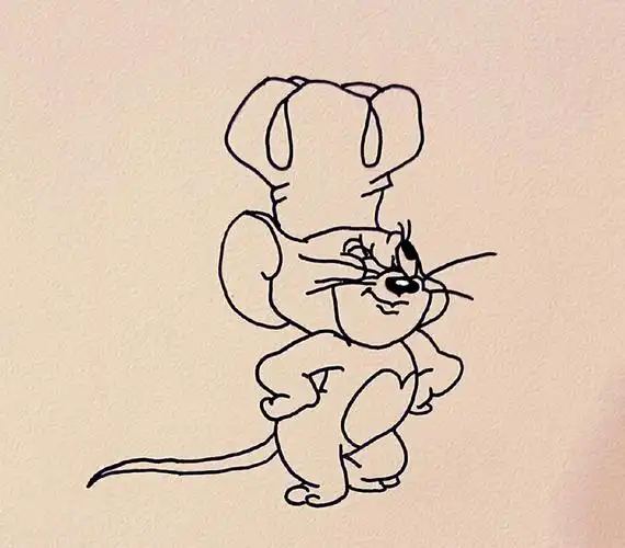 猫和老鼠简笔画