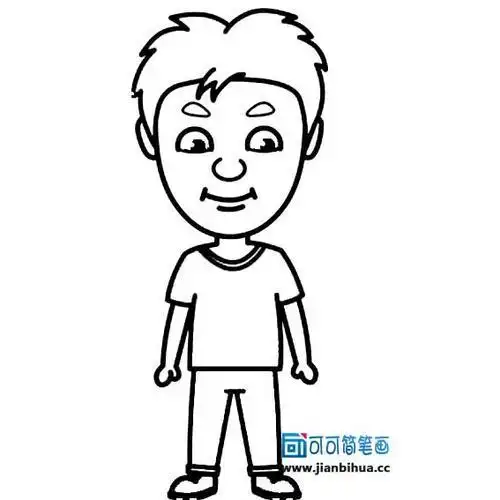 幼儿画爸爸妈妈简笔画 第1页