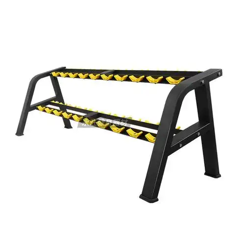 商用哑铃架二层十副哑铃架健身房用哑铃架子高承重私教工作室