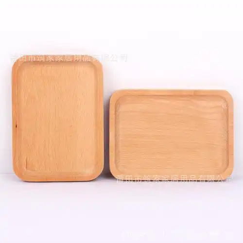 日式创意餐具小托盘长方形榉木盘天然木纹车间酒店用品