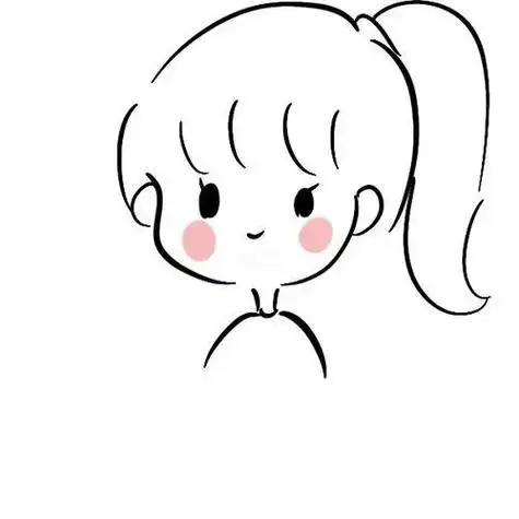 超可爱的女生闺蜜简笔画头像