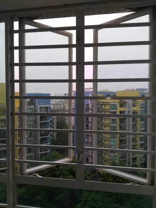 窗户防护栏铝合金防护铝条防盗网窗花儿童防护栏包邮深圳包安装