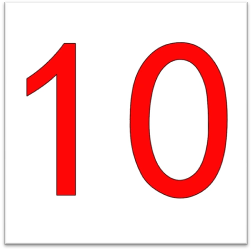 1到10的数字剪纸