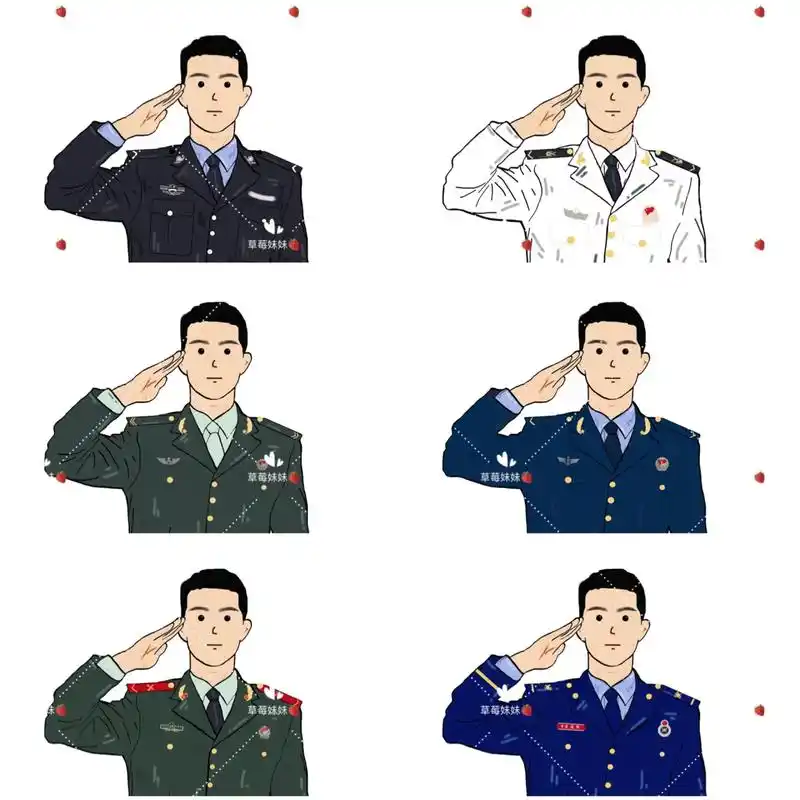 原创手绘兵哥哥们头像9899.