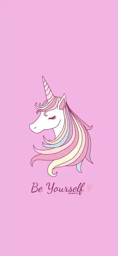 粉色独角兽平铺