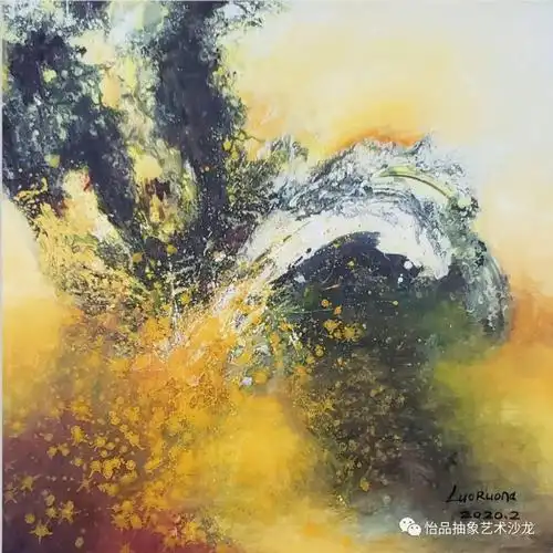 罗若娜抽象艺术作品欣赏_油画