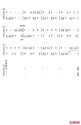 心愿便利贴钢琴简谱-数字双手-元若蓝 吴忠明3