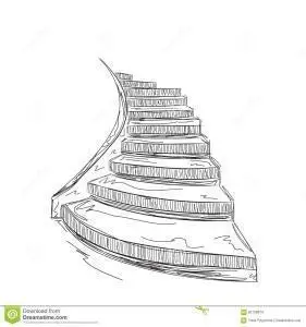 书阶梯怎么画简笔画