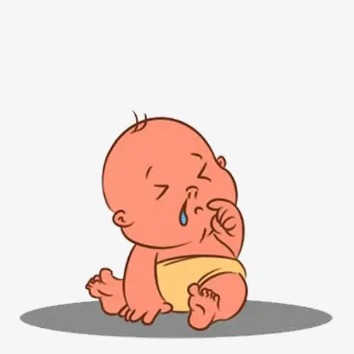 卡通宝宝流鼻涕