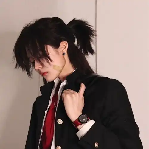 发型设计男 帅气短发_假发男长发武士头日系帅气cos短直发可扎发型