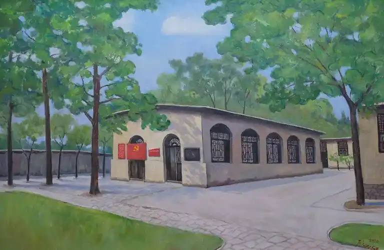 百年华诞庆建党百幅油画讲党史大型油画展在北京市档案馆开幕