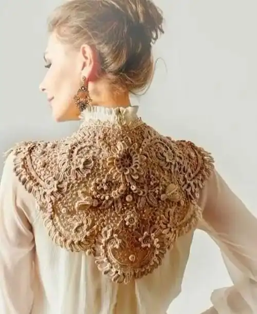 优雅而且美丽的爱尔兰钩花领子,每个女人的最爱,你喜欢哪款?插图3