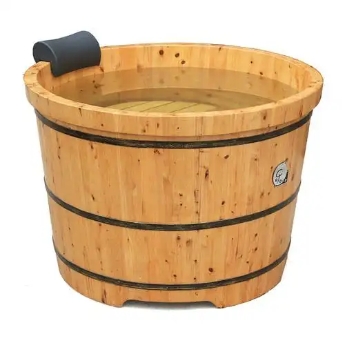letaotao香柏木圆型木桶沐浴桶 成人泡澡洗澡桶 木质浴缸浴盆t23