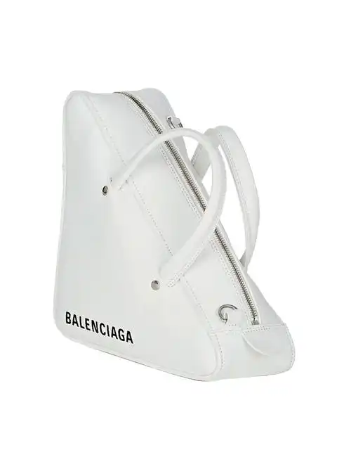 女士白色皮革单肩包斜挎包