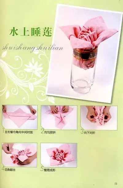【培训专栏】餐巾折花大全图解步骤及操作要领 值得珍藏
