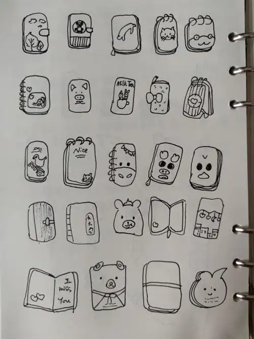 简笔画-本子系列 - 简书