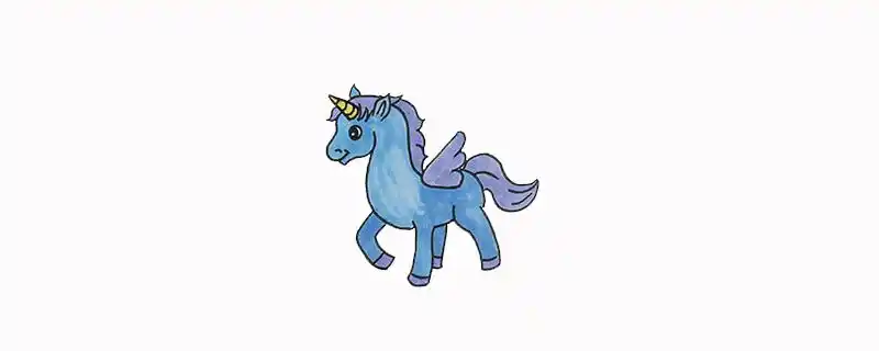 简单独角兽画法