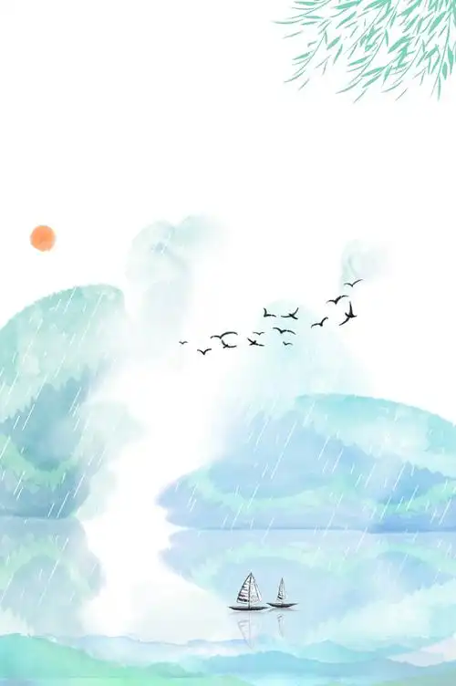 清新淡雅古风背景6素材免费下载_觅元素