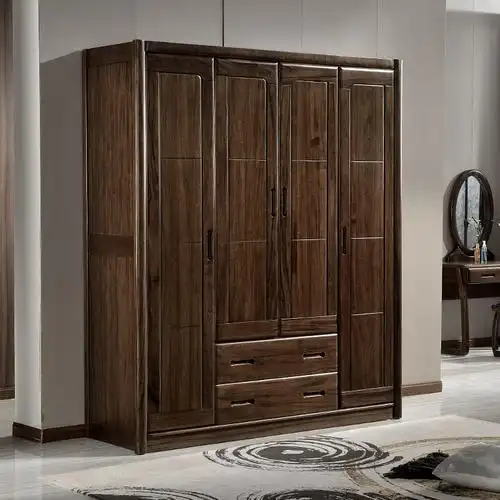 黑胡桃木衣柜 实木 四门大额优惠券