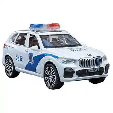 卡威(kiv)合金儿童玩具车男孩警车玩具小汽车玩具3-6岁汽车模型仿真