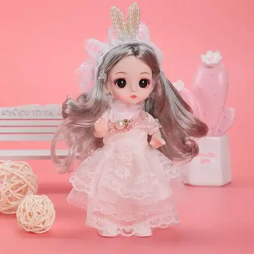 定制芭比娃娃小号真精致女孩公主儿童迷你玩具礼物青春麋鹿款2只装