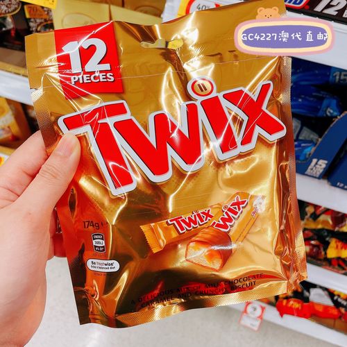 澳洲代购玛氏twix牛奶焦糖夹心巧克力棒bounty椰蓉夹心巧克力159g