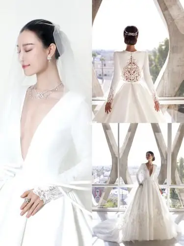 揭秘流金岁月朱琐锁倪妮婚纱造型_婚纱_流金岁月怎么样_新娘_缎面