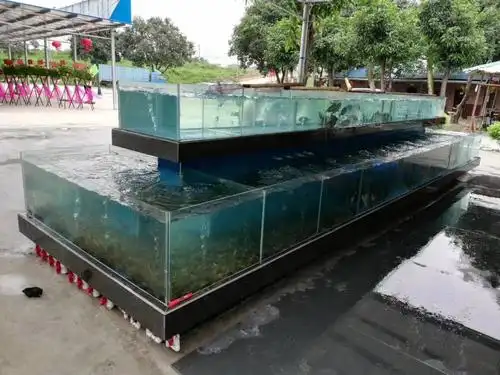 东莞虎门定制海鲜玻璃缸,东莞餐厅海鲜观赏池