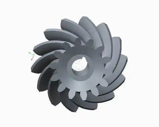 弧齿锥齿轮模型含参数可编辑三维模型