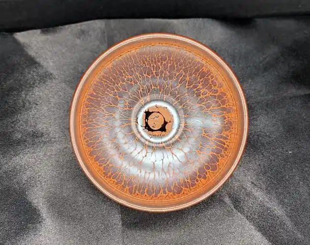 主播推荐容山堂建阳建盏无足钵黄涛制ht177