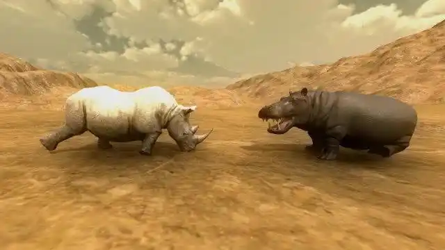 一只河马和一头犀牛展开殊死搏斗,谁会赢?结局能把人笑出眼泪