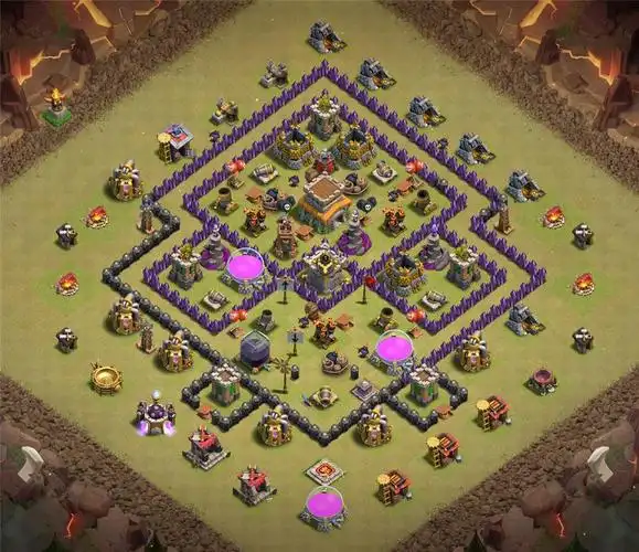 8本部落战神阵 难引援兵 防龙 防猪 防三星,部落冲突阵型分享,8本部落