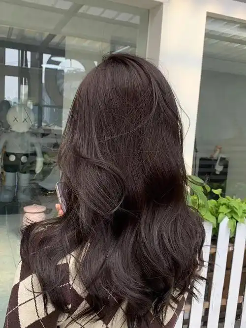 超显白的发色推荐黑茶色|||95黑茶色是强烈的棕黑色里透露着丁点