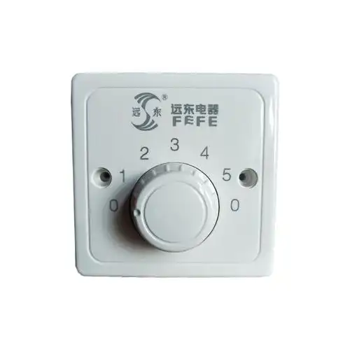 黑字远东牌吊扇调速器控制器顶扇调速开关5五档位电风扇开关86型视频