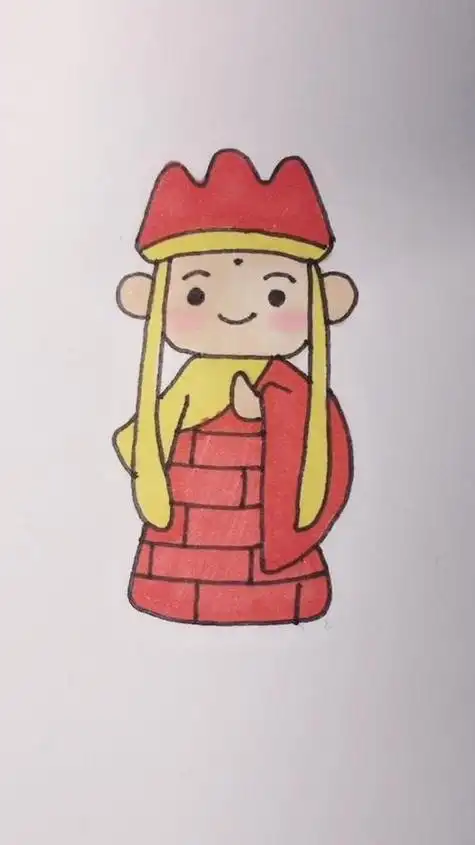 骑着白龙马简笔画西游记唐僧简笔画中国四大名著西游记人物唐僧简笔画