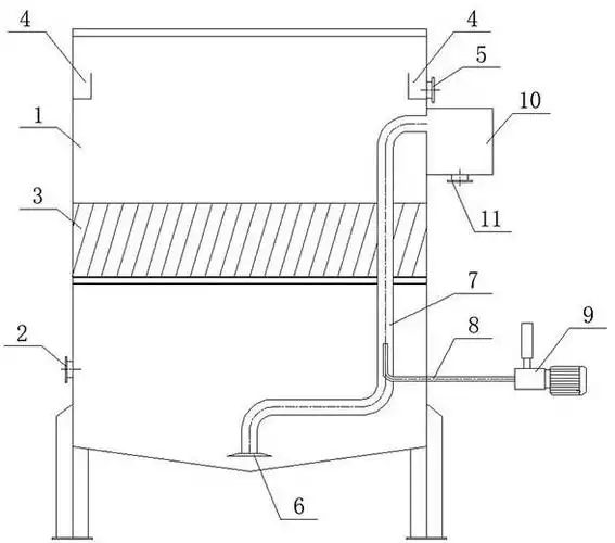 一种斜管气提组合式排泥装置的制作方法
