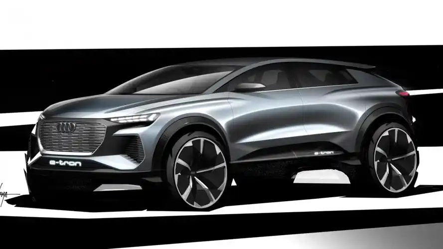 奥迪q4 e-tron概念车设计草图曝出!将于日内瓦车展首发!-新浪汽车