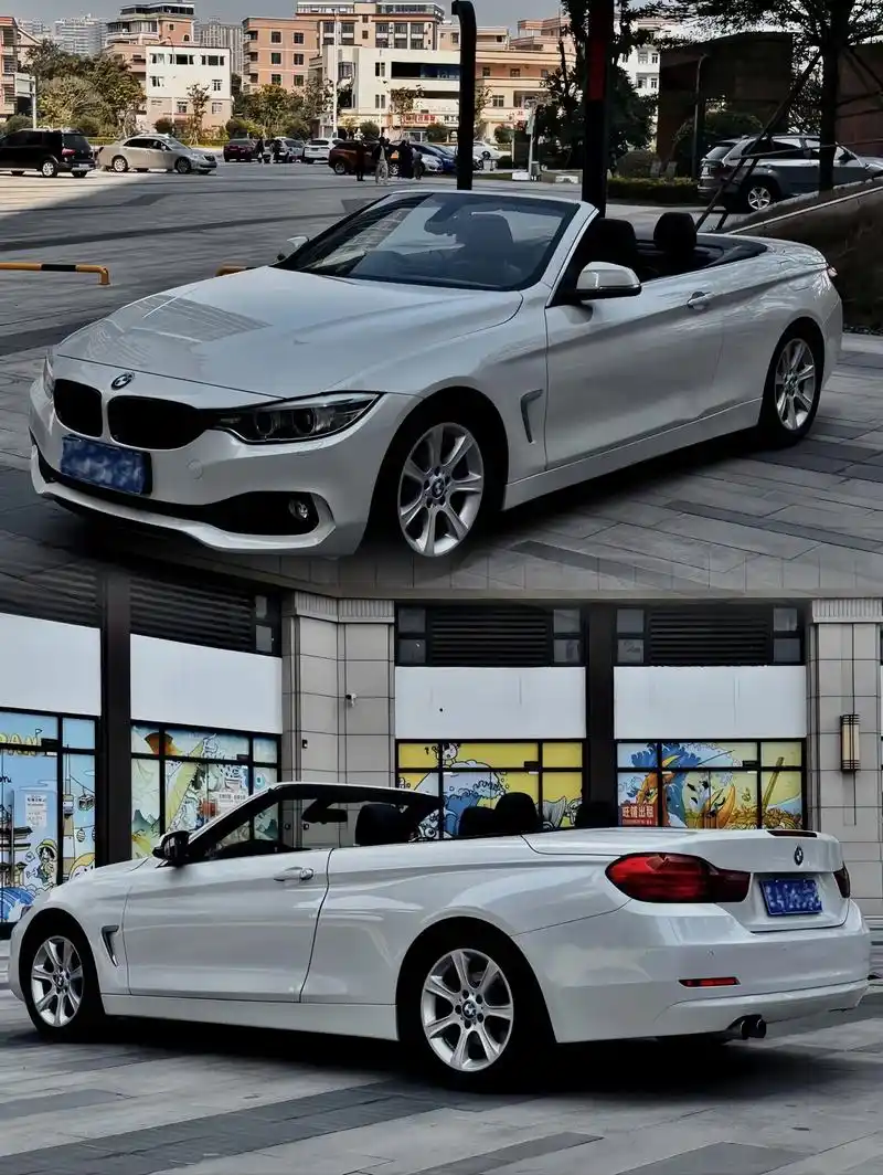 宝马4系敞篷跑车.16年宝马420i敞篷设计套装 2门4座硬 - 抖音