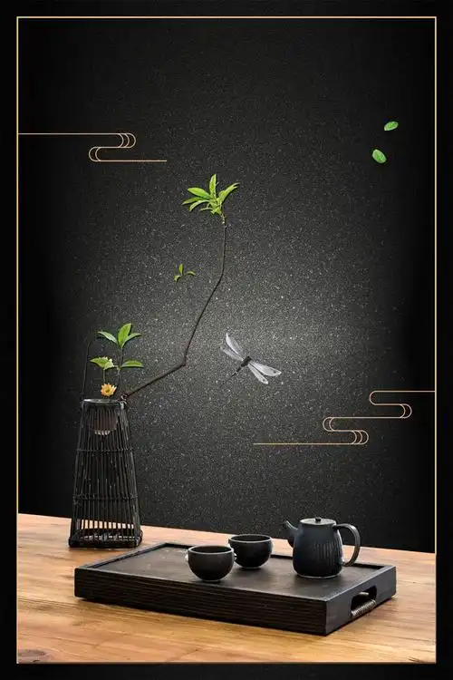 茶道中国风psd素材