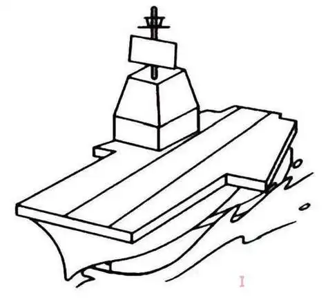 小林简笔画航空母舰辽宁号航空母舰绘画航空母舰航空母舰绘画航空母舰