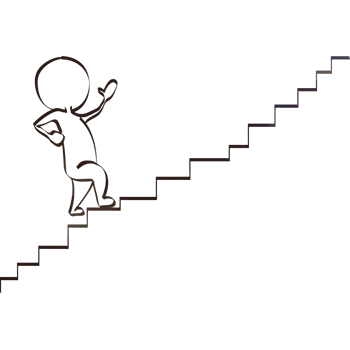 上楼梯的小人