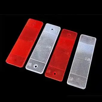 货车反光板汽车反射器车身红白反光板塑料年审警示贴反光条标识