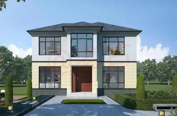 建房师给万大哥5款农村自建房别墅效果图,最终定下了第二款|砖混|现代