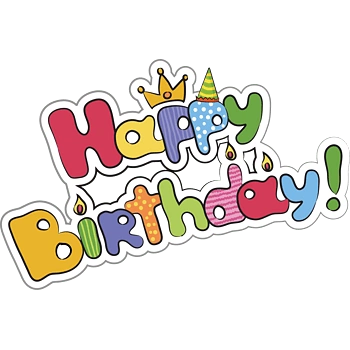 生日快乐艺术字海报促销素材