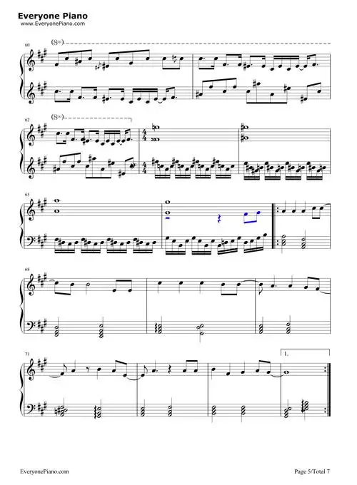 奇迹再现-迪迦奥特曼主题曲五线谱预览5-钢琴谱文件(五线谱,双手简谱