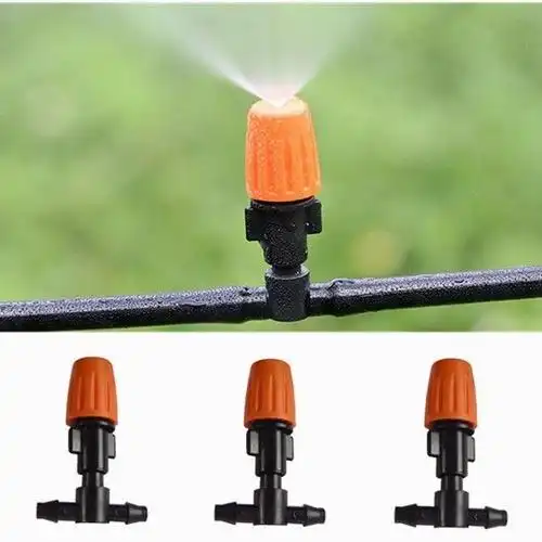 雾化微喷头套装自动浇花器降温喷雾喷头喷灌农业灌溉设备47管5米5桔