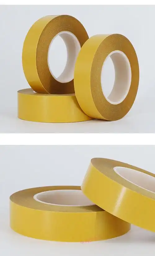 进口皇冠7982透明无痕强力高粘度耐高温pet双面胶带 cnc模胚机铝雕刻