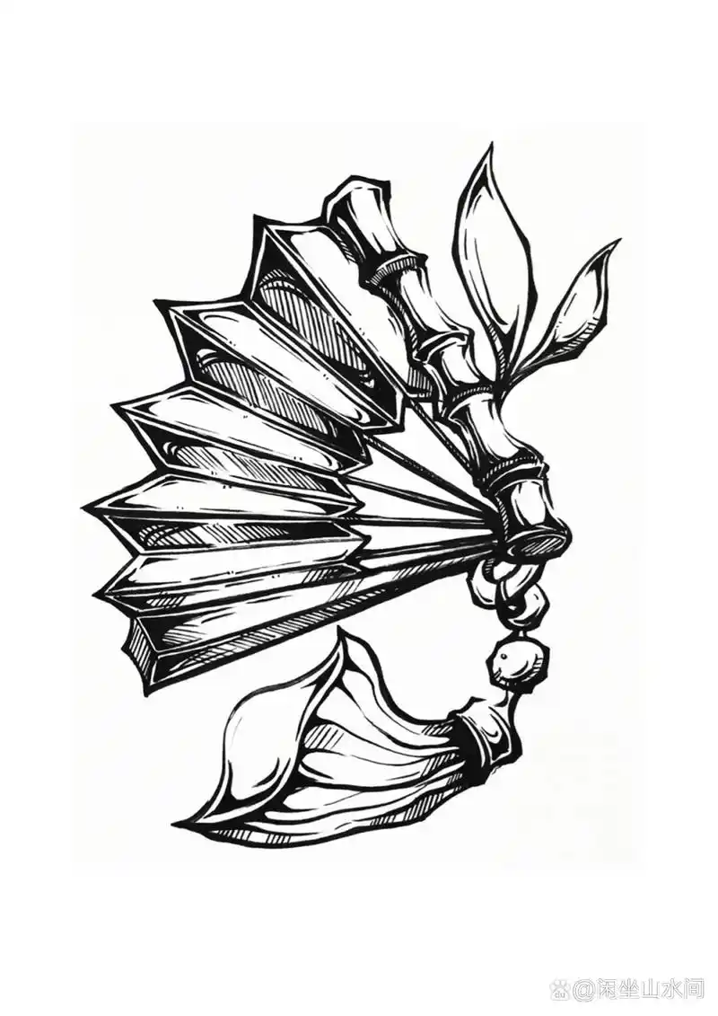 黑白装饰画·古风元素单体积累 今天继续给大家提供单体素材,偏古风