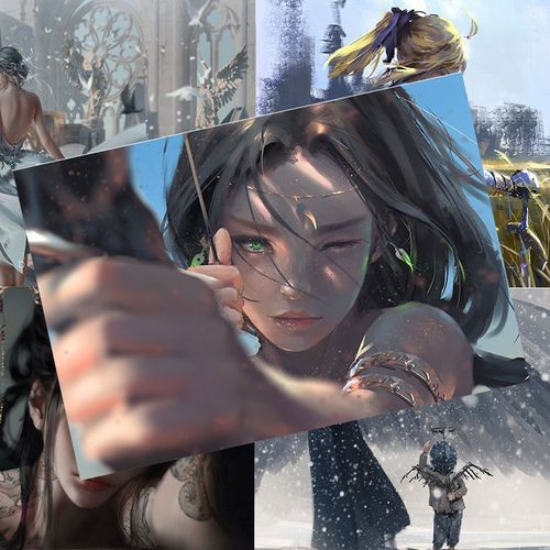 wlop鬼刀海报超大高清墙纸动漫二次元壁纸海琴烟风铃云娜海报壁纸